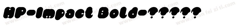 HP-Impact Bold字体转换